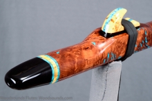 Redwood Burl Native American Flute, Minor, Mid B-4, #K44K